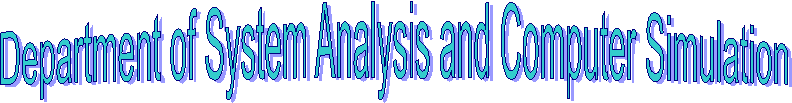 Department of Systems Analysis

